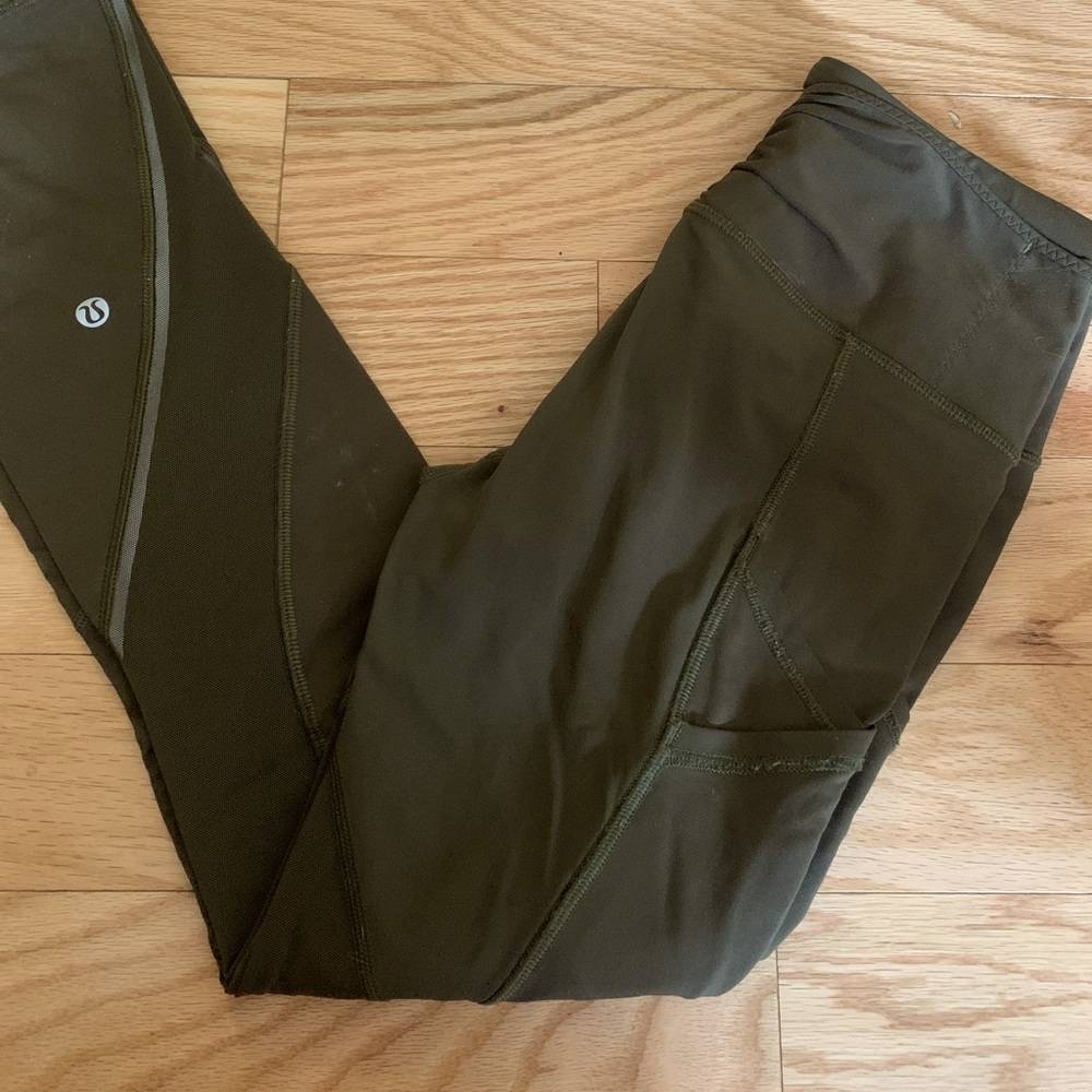 Lululemon olive green leggings